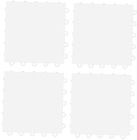 F Fityle 4X Hockey Pad Tavola da Hockey su Ghiaccio 25 cm x 25 cm Superficie Liscia Indoor Outdoor Home Pattinaggio a rotelle Palla Pratica Tappetino per