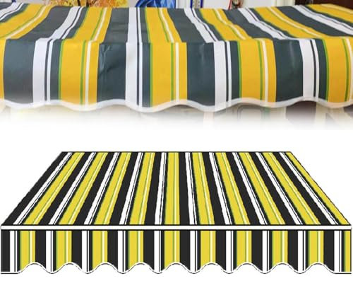 Generisch Markisenstoff,Markisenbespannung Canvas,Sonnenschutz Markisenbespannung Ersatzstoff,2m 4m 5m 6m 7m,Garten Geeignete Markisenrahmen-Maße,6x3/20x10ft