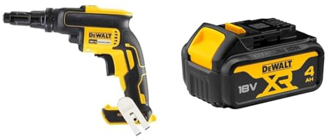 Dewalt DCF622N-XJ Self Drilling TEK Screwdriver Bare Unit, 18 V, Yellow/Black + DEWALT Battery