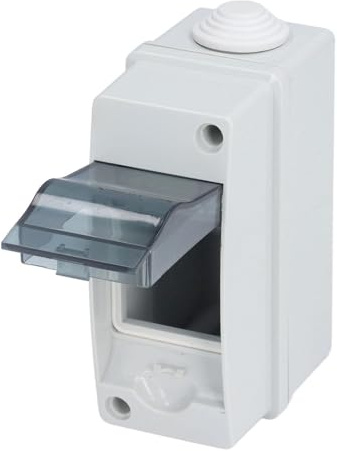 Nikou Verteilungsschutzkasten, IP65 Wasserdichtes Elektronisches Anschlussgehäuse mit Transparenter Abdeckung, Verteilerkasten Aufputz für Garten Außenbereich