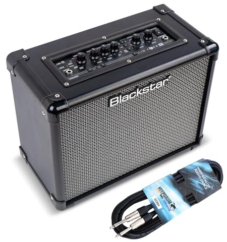 Blackstar ID Core 20 V4 Gitarren-Verstärker Combo Amp mit keepdrum Klinkenkabel