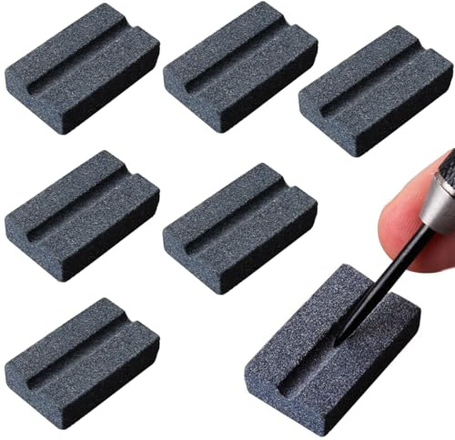 BCHKO 6er-Set Dart Schleifstein für Metall Darts, Dart Sharpener für Steel Dartpfeile, Dart Zubehör