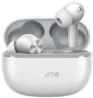 realme Buds T200 Lite - Auriculares intrauditivos Bluetooth, 4 micrófonos, AI ENC para Chamadas, 48 Horas de reproducción, Efectos de Sonido totales y Juegos de baixa latencia TWS (Gris tormenta)