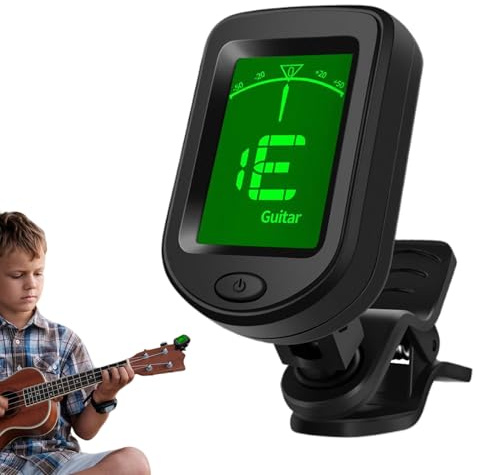 Accordeur à clipser pour guitare, accordeur rechargeable à clipser pour basse – Instrument à cordes portable pour basse, ukulélé, banjo et violon