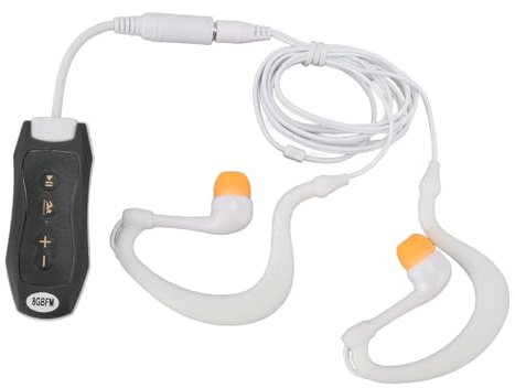Generic Lettore MP3, Lettore MP3 Impermeabile per le Cuffie per Nuotare in Cuffia Underwater Waterproof Swimming Player Music Underwater con Cuffie per le Immersioni da Nuoto Running (8GB)