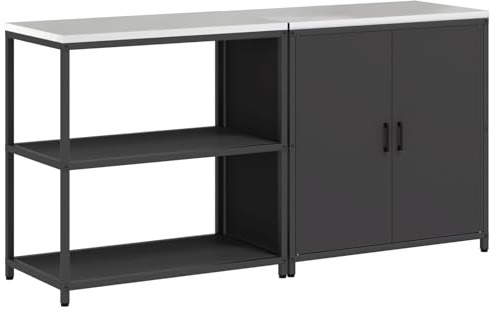vidaXL Armadio da Cucina - unità per riporre Le Cose in casa, Perfetta per Officina, Garage e scaffali