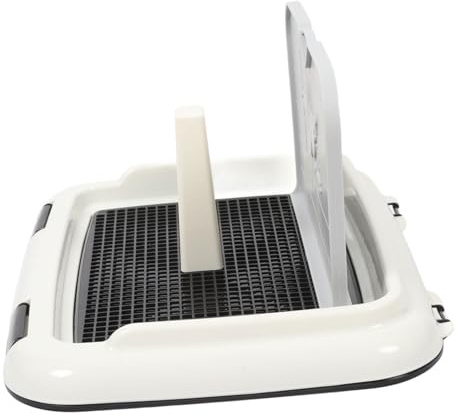 TOYZFRIENDY Hundeklo mit Spritzschutz und Großem Fassungsvermögen Langlebiges Kunststoff Indoor Pinkelpad für Hunde Multifunktionales Haustier Toiletten Tablett mit Rutschfestem Design und