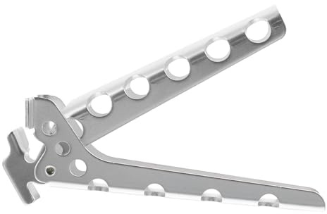 Homoyoyo Pince à Casserole Résistante à Haute Température et Antidérapante en Alliage D'aluminium Argenté Compatible Bols et Plateaux Accessoires Cuisine pour Maison et Camping
