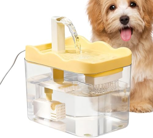 Fuente de Agua para Gatos, dispensador automático de 1 litro, Apagado Inteligente, dispensador automático de Fuente de Agua para Gatos, para Gatitos, Cachorros, Perros pequeños, Mascotas, hogar