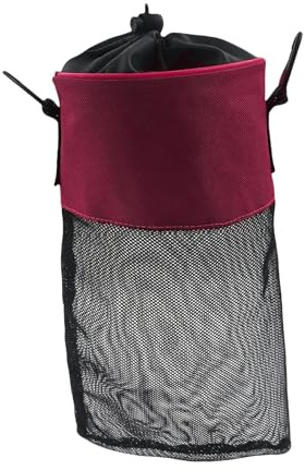 Amagogo Borsa per mollette da bucato, accessorio per organizer per mollette da bucato, coulisse, organizer per piccoli oggetti da viaggio, dormitorio, Rosa Rossa