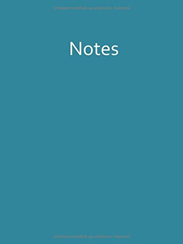 Notizbuch - A4 - PETROL: Notes - liniert