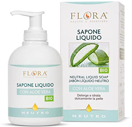 FLORA JABON LIQUIDO neutro 200ml. BIO – s’intègre facilement dans une routine de tous les jours, produit spécialisé pour un usage quotidien, contenance 200 ml et devient un allié fiable dans la routin