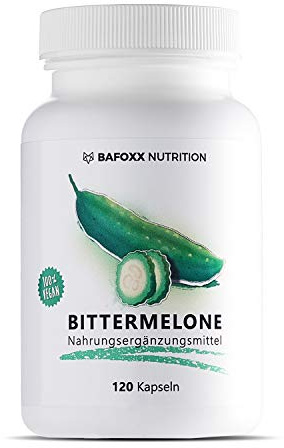 BAFOXX Nutrition® Bittermelone Kapseln hochdosiert - 120 Stück - Naturprodukt mit 800 mg Extrakt 4:1 pro Tagesdosis - vegan und ohne Zusatzstoffe - deutsche Markenqualität