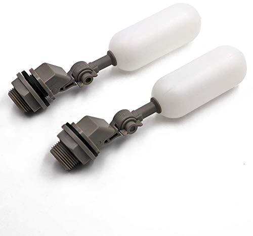 MUALROUS 2PCS 3/4 '' Valvola a Sfera Galleggiante Automatico Serbatoio d'Acqua Acquario Controllo Regolabile del Livello dell'Acqua per Acquario di Pesci, Mangiatoia per Ovini per bovini (3/4 )