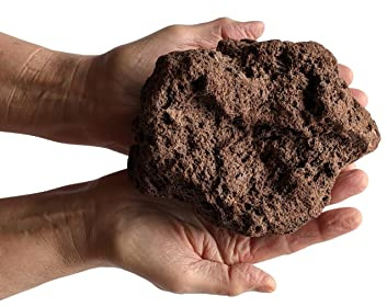 Natural Red Volcanic Lava Rock (1 Rock 8–15cm) for Aquariums & Landscaping | Decorative red lava rock for fish tanks, ponds, reptile habitats, aquascaping, filtration and garden landscaping.