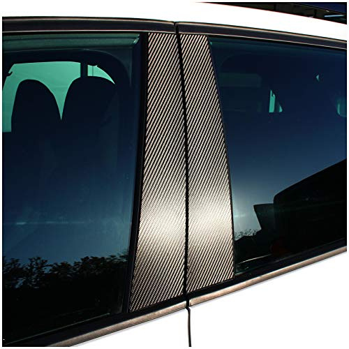 FX01 Lackschutz Folie für B C Säule Zierblenden Aufkleber für Auto (140µm 3M Carbon Schwarz)