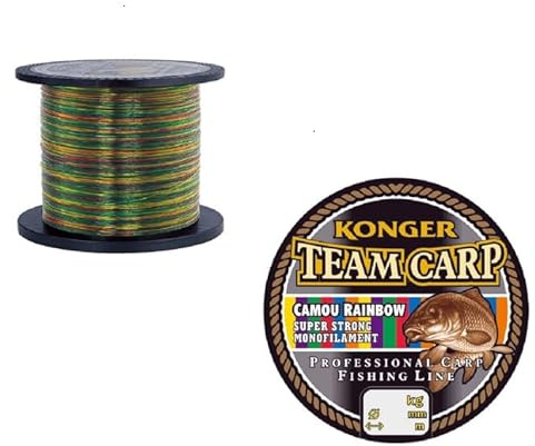 Konger Angelschnur Team CARP Rainbow Spule 1000m Monofile Karpfenschnur
