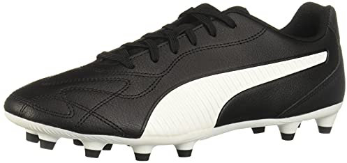 PUMA Herren Monarch Ii Firm, Artificial Ground Soccer Cleat Fussballschuh, Schwarz/Weiß, 40 EU
