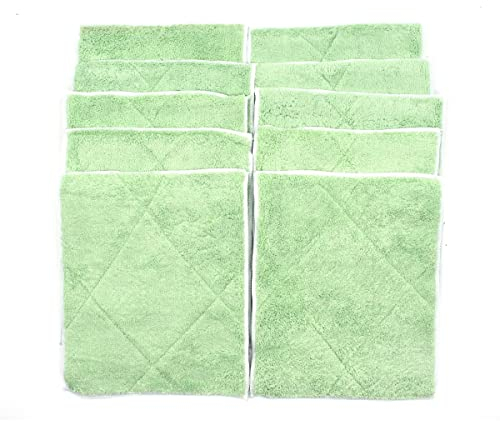 Multitanks Lot de 10 Lavettes Microfibres en Bambou 25x20cm, nettoie Toutes Les Surfaces sans Trace