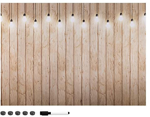 Navaris Magnettafel Magnetpinnwand Memoboard zum Beschriften - 90x60 cm Notiztafel div. Designs - Tafel abwaschbar mit Halterung Magneten Stift