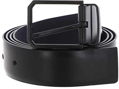 Valentino Leder Gürtel Bairone Belt W105 Nero/Blu schwarz