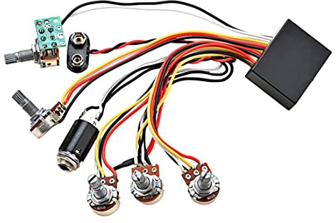 3-Band-EQ-Vorverstärker-Schaltung Aktiv und Passiv für Bass