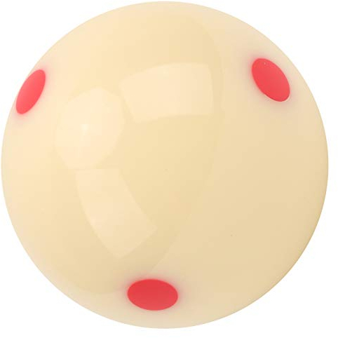 JOROBURO 1 Stück Billardkugel, Standard 52,5 Mm Harz-Übungs-Billardkugel mit Roten Punkten, Professioneller Trainingsball mit Roten Punkten für Snooker-Training, Pool-Zubehör,