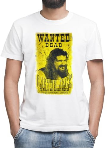 Moonai Cactus Jack Poster Men's Classic T-Shirt Crew Neck Short Sleeves, white, L