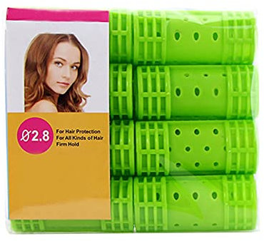 Hair Straighteners Plastic Hair Rollers Curlers Snap Rollers Self Grip Rollers Hairdressing Curlers No Heat Hair Curlers For DIY Hairdressing Hair Salon Hair Barber 6 Sizes 1/4 Clamp (D, One Size)