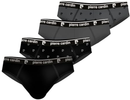 Pierre Cardin Underwear Calzoncillos de algodón para Hombre, Ropa Interior Masculina, hipoalergénicos, sujeción sin compresión (Juego de 4), Talla 2XL