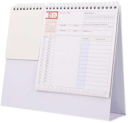 VILLFUL Kalender 2022 in Verschiedenen Farben Kreativer Desktop-planer Zeitplan Memo-bereiche Für Studenten Büroangestellte