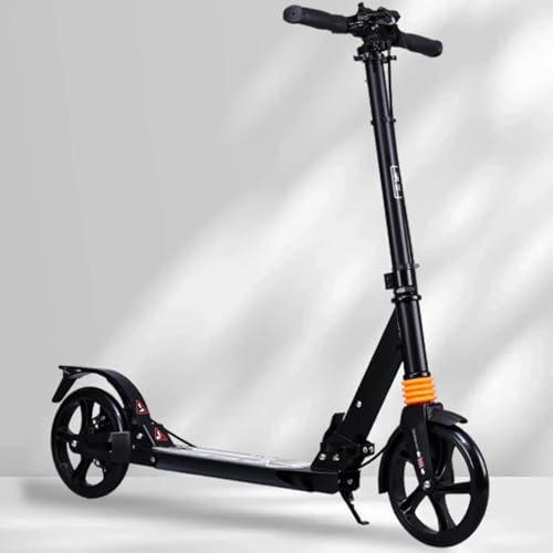 Scooter Zweirädriger Faltbarer Cityroller für Erwachsene Mit Handbremse Zweirädriger Jugendroller A