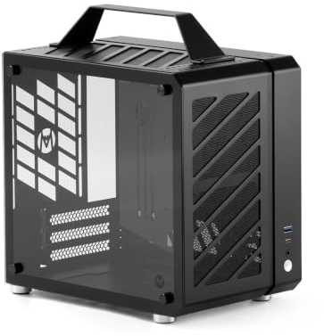 Mechanic Master C25 Plus Compact Aluminum ITX PC Case | Portable carry handle, 13.1L,162mm Cooler, 269mm GPU,CNC aluminum frame,SFX recommended for easy assembly