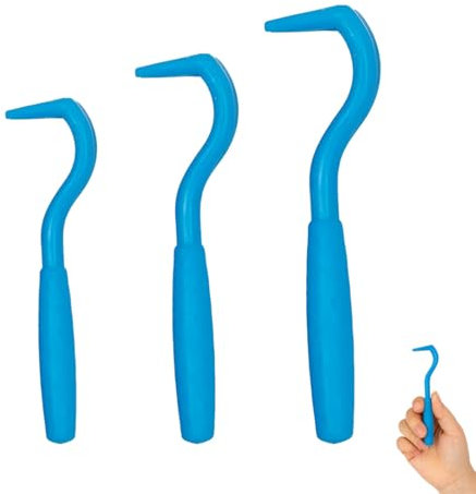 KYLOS Kit de 3 Tire-Tiques Professionnels - Fabriqué en France - Crochet Double Côté pour Extraction Sans Douleur des Tiques sur Chiens, Chats et Humains - Méthode Sécurisée sans Compression