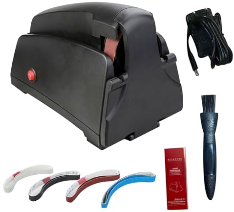BAOFUYA Affittatore del Coltello Elettrico Flessibile, Processo Semplice 3 Modelli Pre -programmati Professionale di Acrenatura Rapida per la Lucidatura (Spina europea)