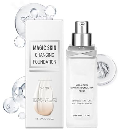 Huayeex Base Fundente De Color - Base Adaptable Al Tonos | Crema Correctora De Tono Con Cobertura SPF 30 Efecto Glow Y Antiedad Para Mujeres