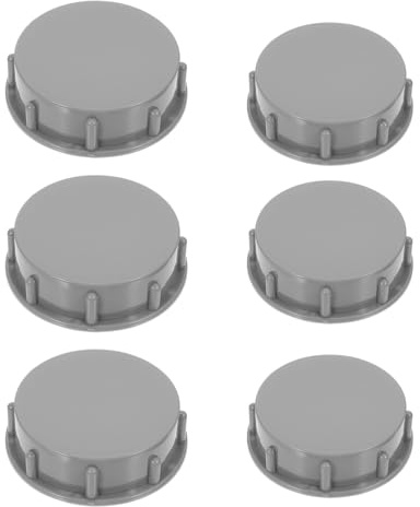 jojofuny Lot de 6 Bouchons D’Obturation en Polypropylène 15 et 2 Pouces Gris Protège les Drains D’Évier et Processeurs de Déchets Résistant à la Corrosion et Usage la Cuisine