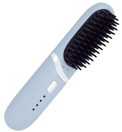 Alisadores de Pelo para Mujeres Cepillo Alisador Profesional Portátil | Alisador Con 3 Niveles De Temperatura Para Mujeres Hombres Cabello Corto Largo Rizado Ondulado Viajes Playa Casa