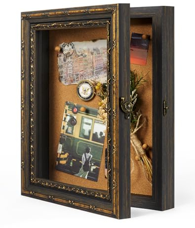3D Bilderrahmen zum Befüllen - 30x40cm Objektrahmen mit HD Acrylglas-Scheibe, Tiefenrahmen aus PS für 3D-Effekt, Shadow Box für Fotos & Zertifikate