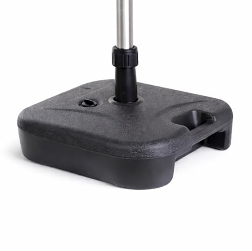Gartiva Pied de parasol déporté - Poids de parasol pour croix de sol en plastique - Support de parasol déporté stable et support de parasol pour parasol