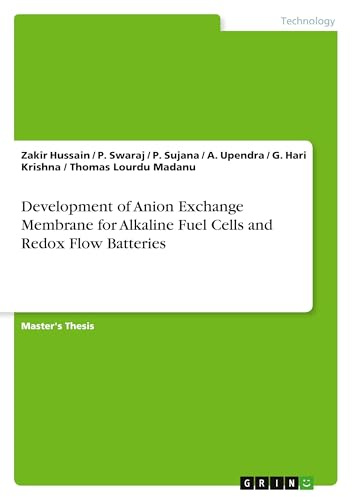 Development of Anion Exchange Membrane for Alkaline Fuel Cells and Redox Flow Batteries