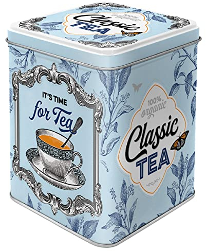 Nostalgic-Art Contenitori Retro Classic Tea – Idea Regalo per la Cucina, per conservare Sfuso e bustine di tè, Design Vintage, 100 g