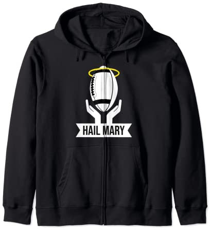 American Football Hail Mary Hailmary Lustig Geschenk Grafik Kapuzenjacke