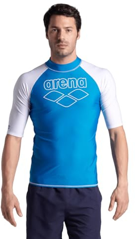 ARENA Herr Rash Vest S/S Graphic Rash Guard Shirt