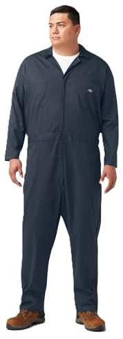 Dickies Herren Long Sleeve Coveralls Flex Langarm-Overall, Dunkles Marineblau, Medium