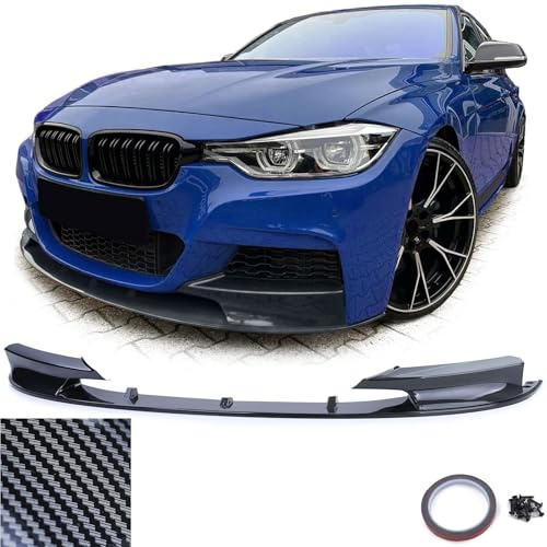 europetuning - 05944 - Lame BECQUET Spoiler Avant Carbone Look Compatible BMW Serie 3 F30 F31 Pack M