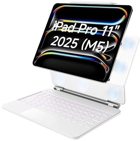 HOU Magnetische Tastaturhülle für iPad Pro 11″ M5 (2025) und M4 (2024)
