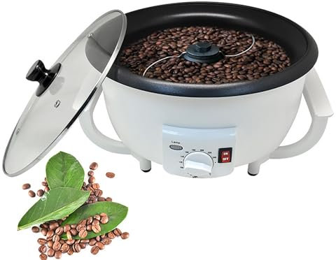 Elektrischer Kaffeeröster Maschine Home Kaffeebohnen-Röstmaschine Mit Temperatureinstellung Rotierender Kaffeeröster Für Den Haushalt Zum Backen Von Kaffee Erdnuss Nuss Bohne