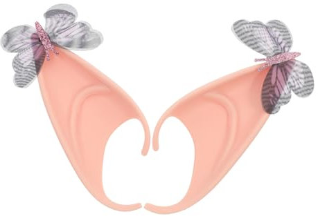JOINPAYA 2stücke Cosplay Ohren Aus Pailletten Elastisches Zubehör Für Halloween-party Für Rollenspiele Und Kostüm-events Lange Elfenohren Für Einen Einzigartigen Look