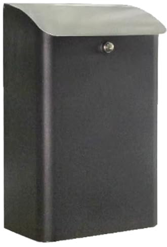 Cassetta delle lettere moderna da parete con struttura resistente per casa o ufficio, design elegante, 40,6 x 25,4 x 15,2 cm, colore argento, include accessori di montaggio